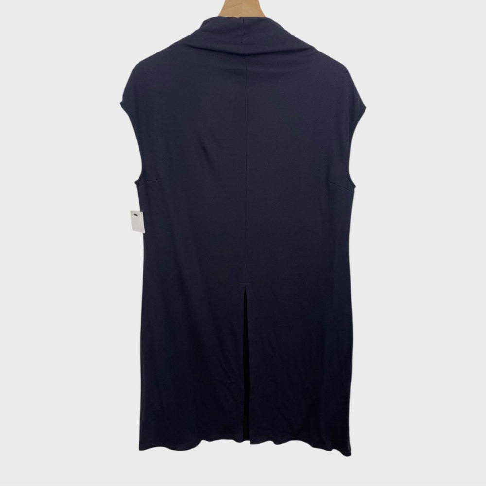 Safiyaa Black Comfy Front Slit Tunic Buttons in Back NWT US Size 14